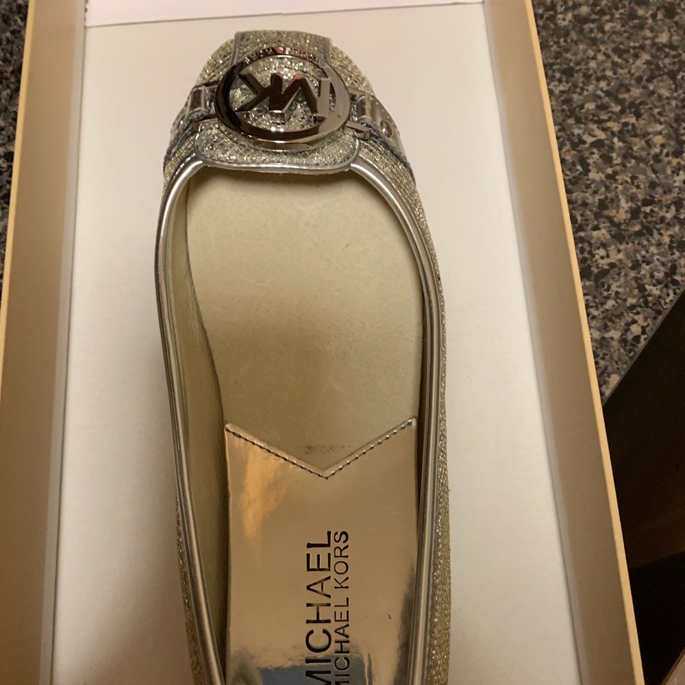 Silver Glitter Flat